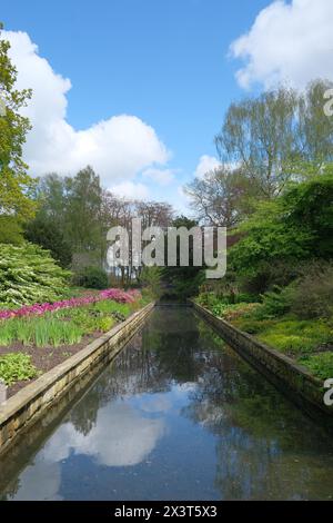 Wasserspiel in Dunham Massey Hall and Gardens Stockfoto