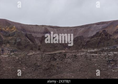 Landschaft auf dem Krater des ruhenden Vesuv-Vulkans, Neapel, Kampanien, Italien Stockfoto