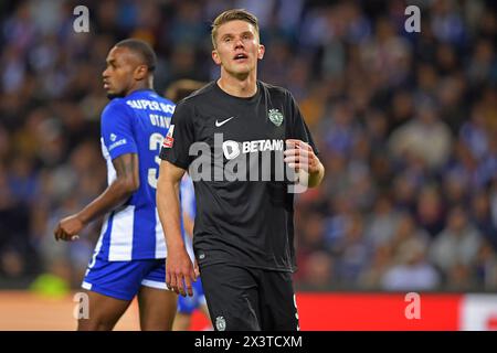 Porto, Portugal. April 2024. Dragao Stadion, Primeira Liga 2023/2024, FC Porto gegen Sporting; Viktor Gyokeres von Sporting, während eines Spiels zwischen dem FC Porto und Sporting für die Primeira Liga 2023/2024 im Dragao Stadion in Porto am 28. April. Foto: Daniel Castro/DiaEsportivo/Alamy Live News Credit: DiaEsportivo/Alamy Live News Stockfoto