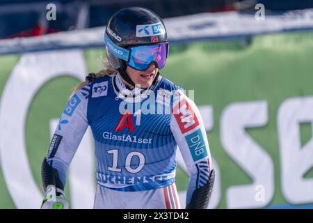 Zauchensee, Salzburg. Januar 2024. ZAUCHENSEE, SALZBURG - 12. JANUAR: Vickhoff Kajsa Lie of Norway beim Audi FIS Ski World Cup Frauen Super-G (St. Moritz) Zauchensee am 12. Januar 2024 in Zauchensee, Salzburg.240112 SEPA 12 005 - 20240112 PD23045 Credit: APA-PictureDesk/Alamy Live News Stockfoto