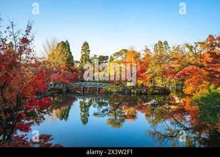 Herbstlaub im Eikando Zenrinji Tempel in Kyoto, Kansai, Japan Stockfoto