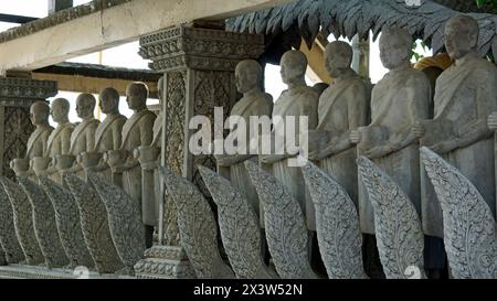 Mongkol Serei Kien Khleang Pagode in Phom Penh in Kambodscha Stockfoto