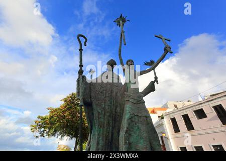 Usa, Porto Rico, San Juan. . Old San Juan. Plazuela de La Rogativa Stockfoto