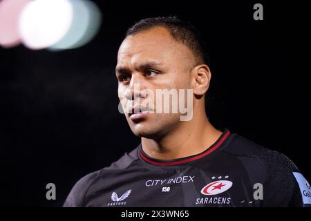 Aktenfoto vom 23.02.2024 des englischen Stürmers Billy Vunipola, der nach einem mutmaßlichen gewalttätigen Vorfall auf Mallorca getasert und verhaftet wurde, heißt es in lokalen Berichten. Ausgabedatum: Montag, 29. April 2024. Stockfoto