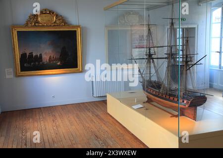 Frankreich, Nouvelle Aquitaine, Charente Maritime (17) Rochefort, corderie royale, Arsenal des mers, National de la Marine Museum Stockfoto