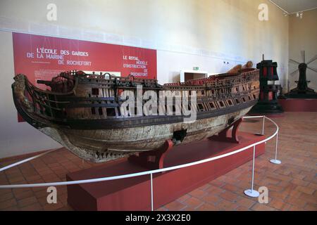 Frankreich, Nouvelle Aquitaine, Charente Maritime (17) Rochefort, corderie royale, Arsenal des mers, National de la Marine Museum Stockfoto