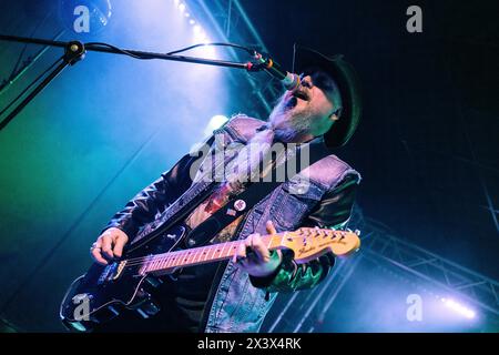 Mailand, Italien, 21. Januar 2024. Die US-amerikanische Rockband Christopher Shayne tritt live bei Legend in Mailand auf. Credits: Maria Laura Arturi/Alamy Live News Stockfoto