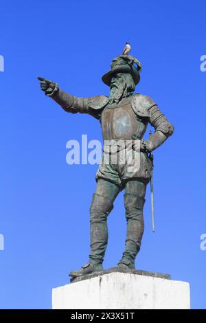 Usa, Porto Rico, San Juan. Statue Juan Ponce De Leon Stockfoto