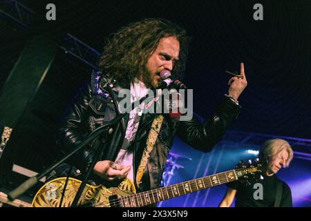 Mailand, Italien, 21. Januar 2024. Die US-amerikanische Rockband Christopher Shayne tritt live bei Legend in Mailand auf. Credits: Maria Laura Arturi/Alamy Live News Stockfoto