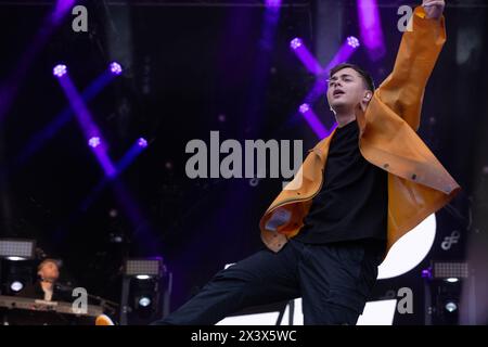 27. APRIL 2024 Kingsland Festival ROTTERDAM ROTTERDAM, NIEDERLANDE - 27. APRIL: Flemming besucht das Kingsland Festival im Zuiderpark am 27. April 2024 in Rotterdam, Niederlande. Foto: Marcel Koch/BSR Agency 66467735.jpg Rotterdam Zuiderpark Niederlande Inhalte können nicht direkt oder indirekt über Dritte in den Niederlanden weiterverbreitet werden. Copyright: XBSRxAgencyx Stockfoto