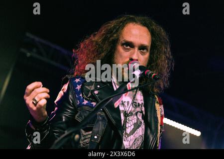 Mailand, Italien, 21. Januar 2024. Die US-amerikanische Rockband Christopher Shayne tritt live bei Legend in Mailand auf. Credits: Maria Laura Arturi/Alamy Live News Stockfoto