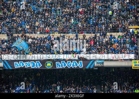 Mailand, Italien - 28. april 2024 - Inter vs Torino Serie A - Banner Supporters f.c. internazionale gegen AC. mailand Credit: Kines Milano/Alamy Live News Stockfoto