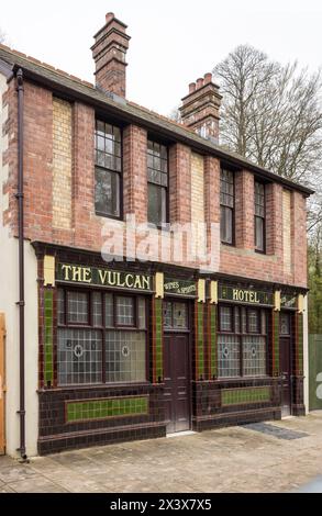 Das Vulcan Hotel und Public House, St Fagan's Folk Museum, Cardiff, Wales, Großbritannien Stockfoto