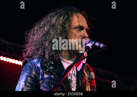 Mailand, Italien, 21. Januar 2024. Die US-amerikanische Rockband Christopher Shayne tritt live bei Legend in Mailand auf. Credits: Maria Laura Arturi/Alamy Live News Stockfoto