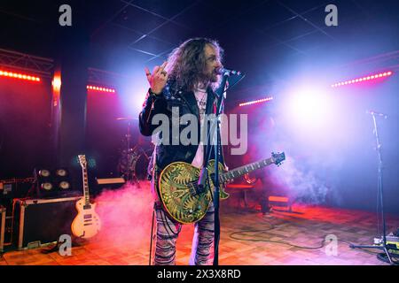 Mailand, Italien, 21. Januar 2024. Die US-amerikanische Rockband Christopher Shayne tritt live bei Legend in Mailand auf. Credits: Maria Laura Arturi/Alamy Live News Stockfoto