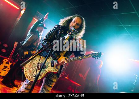 Mailand, Italien, 21. Januar 2024. Die US-amerikanische Rockband Christopher Shayne tritt live bei Legend in Mailand auf. Credits: Maria Laura Arturi/Alamy Live News Stockfoto