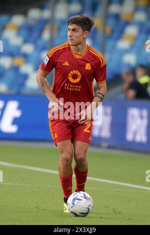 Neapel, Italien. April 2024. Stadio Diego Armando Maradona, Neapel, Italien - Paulo Dybala von AS Romaduring Serie A Football Match, Napoli vs Roma, 28. April 2024 (Foto: Roberto Ramaccia/SIPA USA) Credit: SIPA USA/Alamy Live News Stockfoto