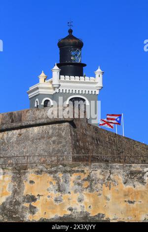 Usa, Porto Rico, San Juan. Festung El Morro Stockfoto