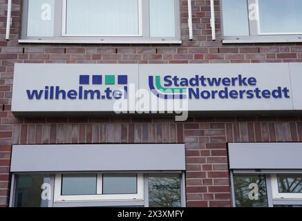 Norderstedt, Deutschland. April 2024. Blick auf das Servicezentrum der Stadtwerke Norderstedt und Wilhelm.tel GmbH. Quelle: Marcus Brandt/dpa/Alamy Live News Stockfoto