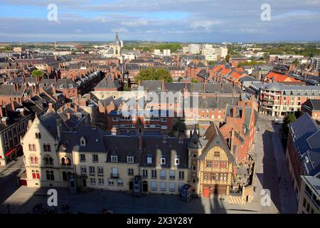 Frankreich, Hauts de France, Departement Somme (80), Amiens, oveview Stockfoto
