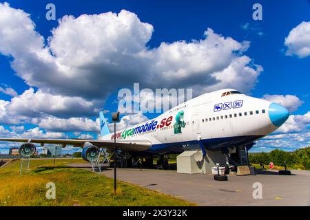 Europa, Skandinavien, Schweden. Stockholm. Flughafen Stockholm-Arlanda. Jumbo Hostel. Jugendherberge in einer Boeing 747 Stockfoto