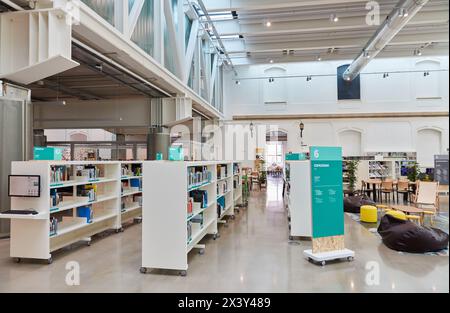 Tabakalera die Schaffung Bibliothek. Tabakalera.  Zeitgenössische Kulturzentrum. Donostia. San Sebastian. Gipuzkoa. Baskisches Land. Spanien. Europa Stockfoto