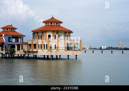 Ein Pier Building von George Town auf Penang Island in Malaysia Asien Stockfoto
