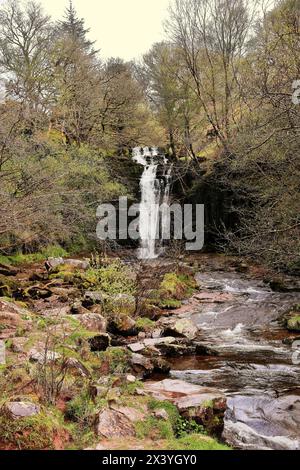 Abercynafon Wasserfälle in den Brecon Beacons, Wales Stockfoto