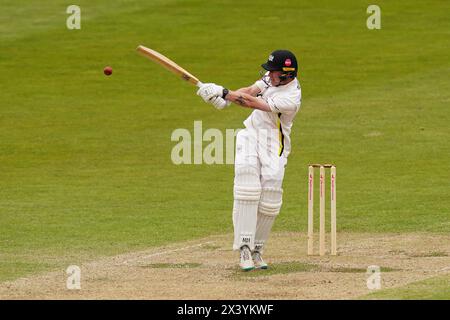 Bristol, Großbritannien, 29. April 2024. Gloucestershires Miles Hammond spielte im Spiel der Vitality County Championship Division 2 zwischen Gloucestershire und Middlesex. Quelle: Robbie Stephenson/Gloucestershire Cricket/Alamy Live News Stockfoto