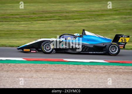 Yuanpu CUI 56 Phinsys by Argenti Qualifying Donington Park im Donington Park, Derby, England am 27. April 2024. Foto von Chris Williams. Redaktionelle Verwendung Stockfoto