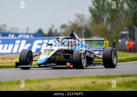 Yuanpu CUI 56 Phinsys by Argenti Qualifying Donington Park im Donington Park, Derby, England am 27. April 2024. Foto von Chris Williams. Redaktionelle Verwendung Stockfoto