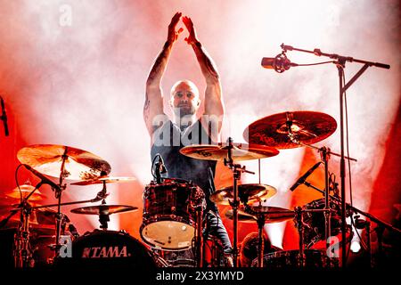 Italien 17. August 2023 Eloy Casagrande Lopes - Ex Sepultura und neuer Slipknot Schlagzeuger - live in Brescia © Andrea Ripamonti / Alamy Stockfoto