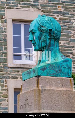 Frankreich, Manche (50) Cherbourg-en-Cotentin, Breicqueville-Statue Stockfoto