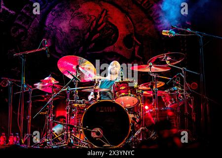 Italien 17. August 2023 Eloy Casagrande Lopes - Ex Sepultura und neuer Slipknot Schlagzeuger - live in Brescia © Andrea Ripamonti / Alamy Stockfoto