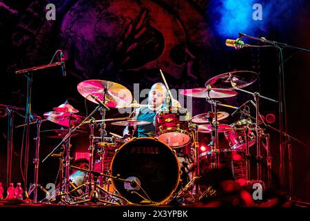 Italien 17. August 2023 Eloy Casagrande Lopes - Ex Sepultura und neuer Slipknot Schlagzeuger - live in Brescia © Andrea Ripamonti / Alamy Stockfoto