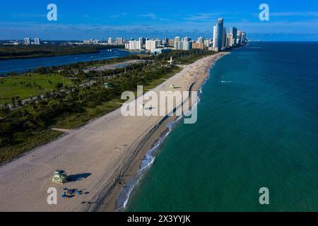 Usa, Florida, Miami. Haulover Park Stockfoto