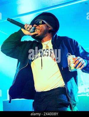 Mailand, Italien. März 2024. Der englische Rapper Lord Apex tritt am 26. März 2024 live im Circolo Magnolia in Mailand auf. Credit: NurPhoto SRL/Alamy Live News Stockfoto