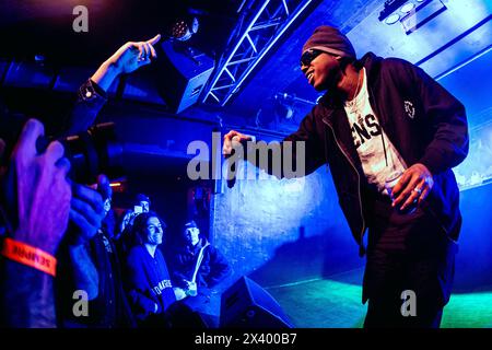 Mailand, Italien. März 2024. Der englische Rapper Lord Apex tritt am 26. März 2024 live im Circolo Magnolia in Mailand auf. Credit: NurPhoto SRL/Alamy Live News Stockfoto