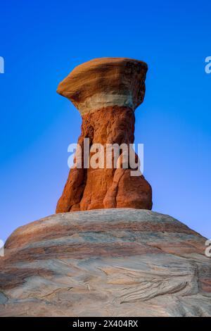 Devil's Garden bei Sonnenuntergang. Grand Staircase-Escalante National Monument, Utah, USA Stockfoto