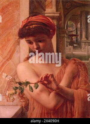 Edward Poynter – englischer Maler 19. Jahrhundert – Psyche im Tempel der Liebe Stockfoto