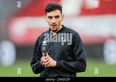 Utrecht, Niederlande. April 2024. UTRECHT, 29.04.2024, Galgenwaard-Stadion, Keuken Kampioen Divisie, niederländischer Fußball, Staffel 2023/2024, während des Spiels Jong Utrecht - ADO, ADO den Haag Spieler Malik Sellouki Credit: Pro Shots/Alamy Live News Stockfoto