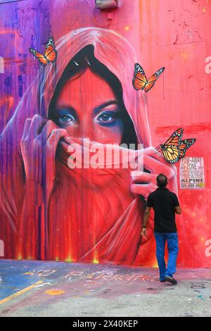 USA, Florida, Miami, Wynwood District. Streetart Stockfoto