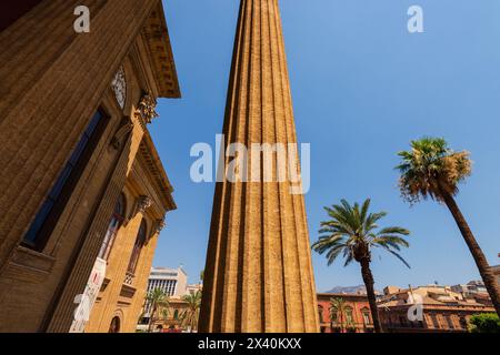 Teatro Massimo, ein Opernhaus in Palermo, Sizilien, Italien; Palermo, Italien Stockfoto