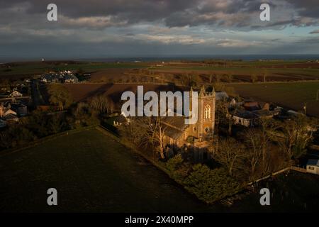 Die alte Pfarrkirche von Craig, Kirkton von Craig von Montrose. Stockfoto