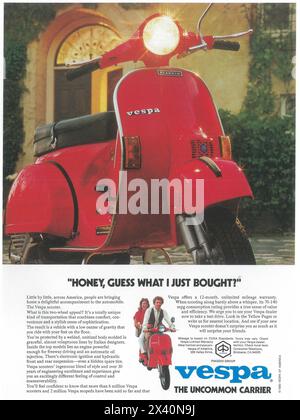 1980 Vespa PX Piaggio Ad Stockfoto