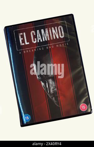 El Camino DVD Cover, Breaking Bad Spinoff Film. Studio eingerichtet. April 2024 Stockfoto