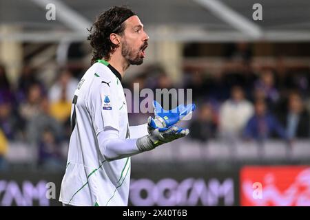 Florenz, Italien. April 2024. US Sassuolo Torhüter Andrea Consigli während ACF Fiorentina gegen US Sassuolo, italienisches Fußball Serie A Spiel in Florenz, Italien, 28. April 2024 Credit: Independent Photo Agency/Alamy Live News Stockfoto