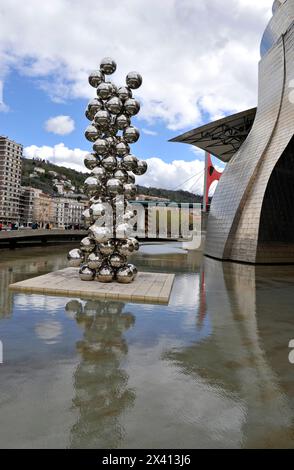 Richard Serra, Kunstwerk, Guggenheim, Museum, Bilbao, Spanien, Europa Stockfoto