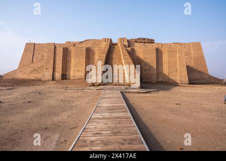 Ziggurat von ur im irak Stockfoto