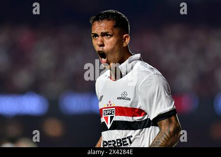 São Paulo (SP), 29/04/2024 - Futebol/São PAULO-PALMEIRAS - Igor Vinicius aus São Paulo - Spiel zwischen São Paulo x Palmeiras, gültig für die vierte Runde der brasilianischen Meisterschaft, die am Abend dieses Montag, 29. Im MorumBIS-Stadion südlich von São Paulo, ausgetragen wird. (Foto: Eduardo Carmim/Alamy Live News) Stockfoto